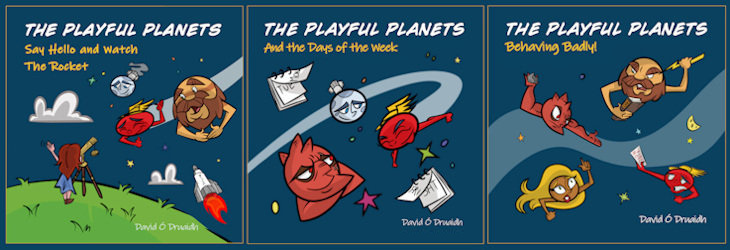 Astronomy for children - The Playful Planets space books for kids